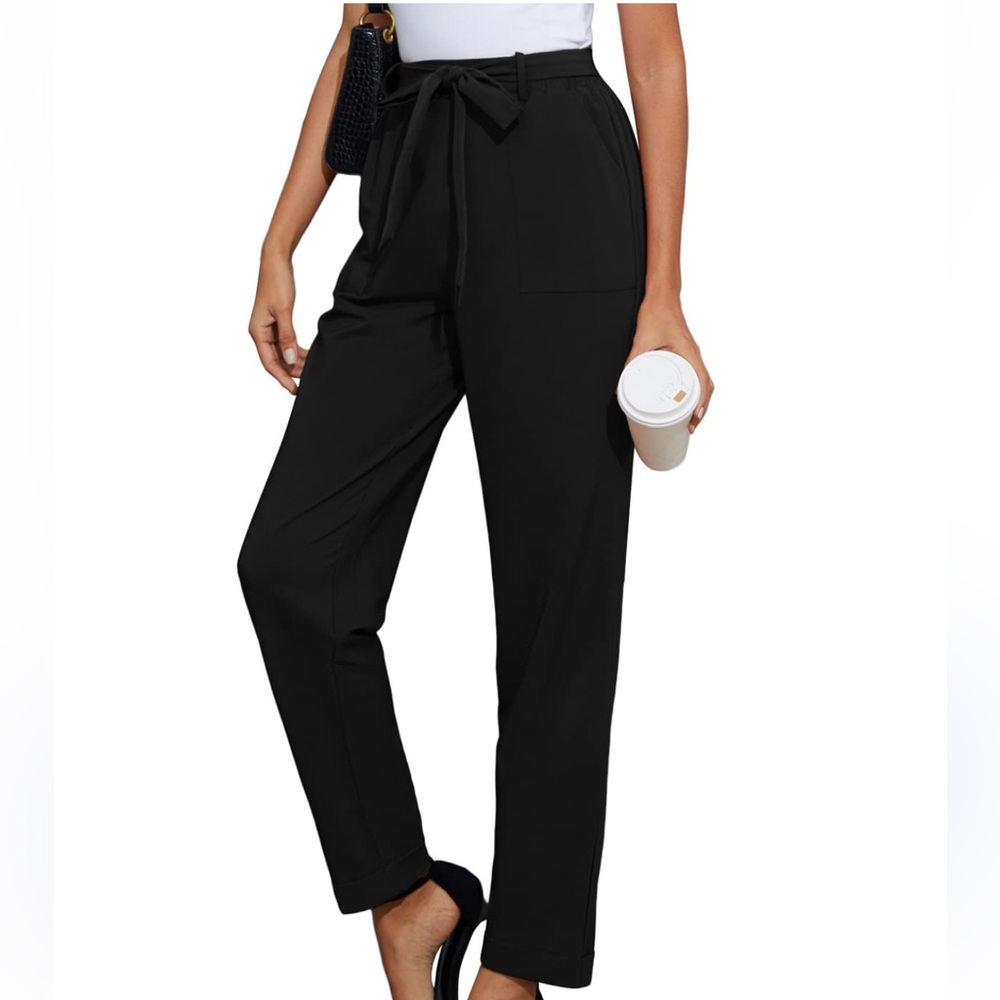 Nicole Miller Black Straight Leg Pants
